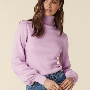 Spell Lavender Turtleneck Sweater